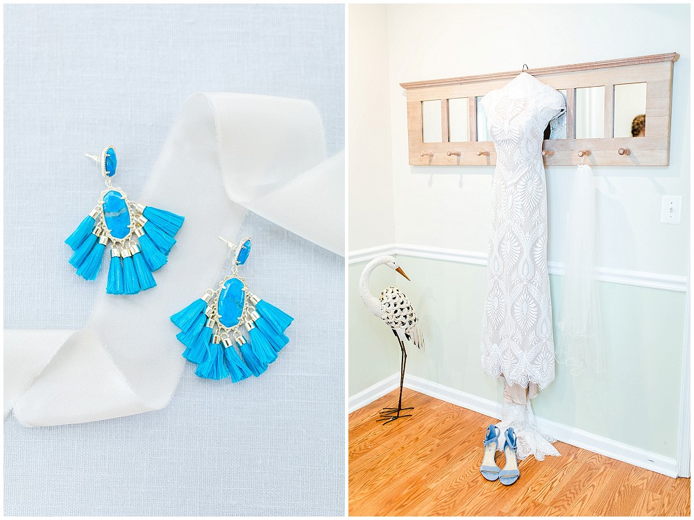 blue details kendra scott earrings bhldn dress celebrations at the bay wedding by chesapeake charm photography