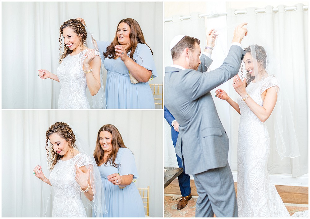 light blue celebrations at the bay jewish wedding by chesapeake charm photography