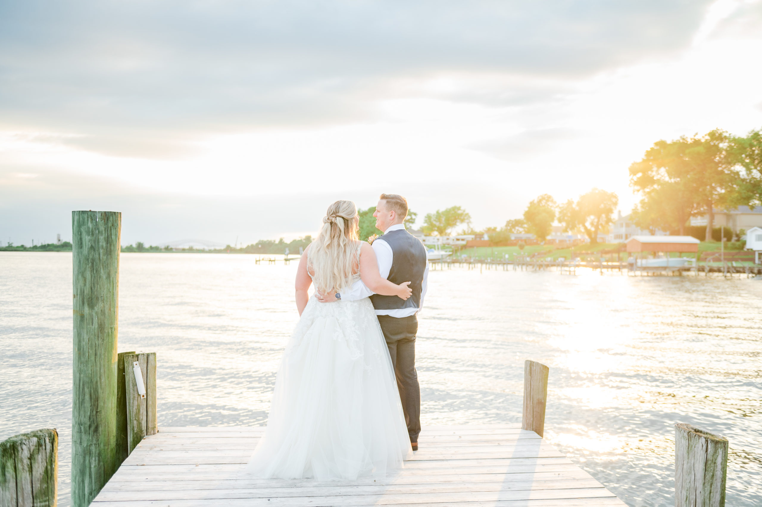 bayfront club sunset baltimore maryland waterfront wedding chesapeake charm photography