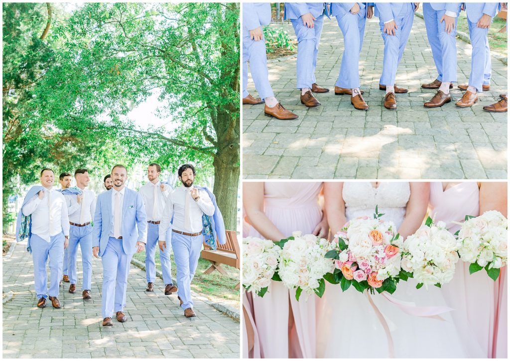 Herrington on the Bay wedding -  blush and light blue - by Chesapeake Charm Photography