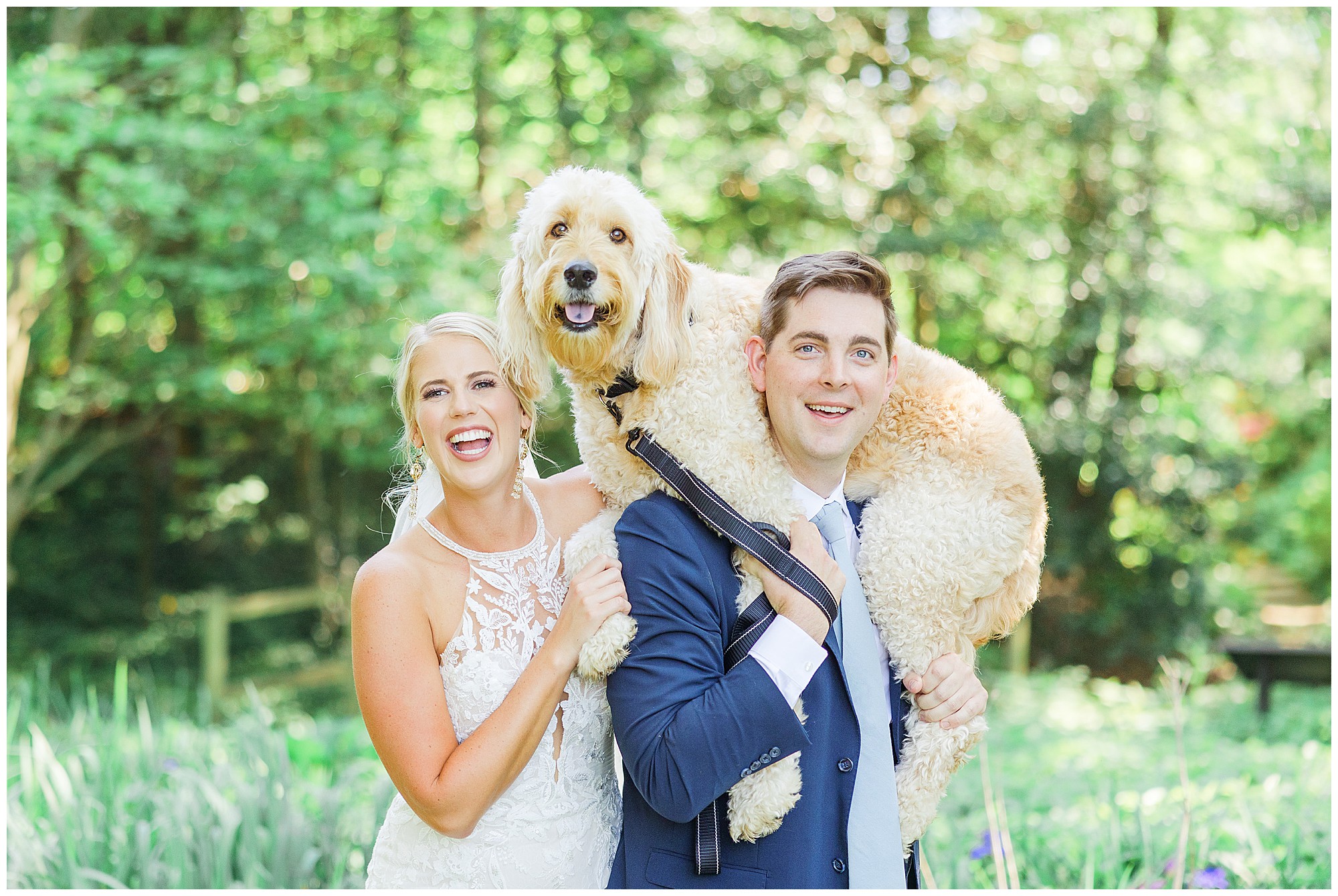 historic london town and gardens wedding - summer day with blue and white details, dog best boy, and beautiful sunset. Images by Annapolis photographer Chesapeake Charm Photography