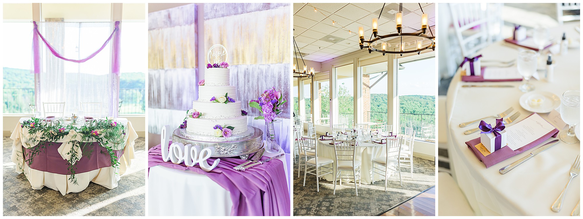 Hunt Valley Country Club Wedding Purple Lavender