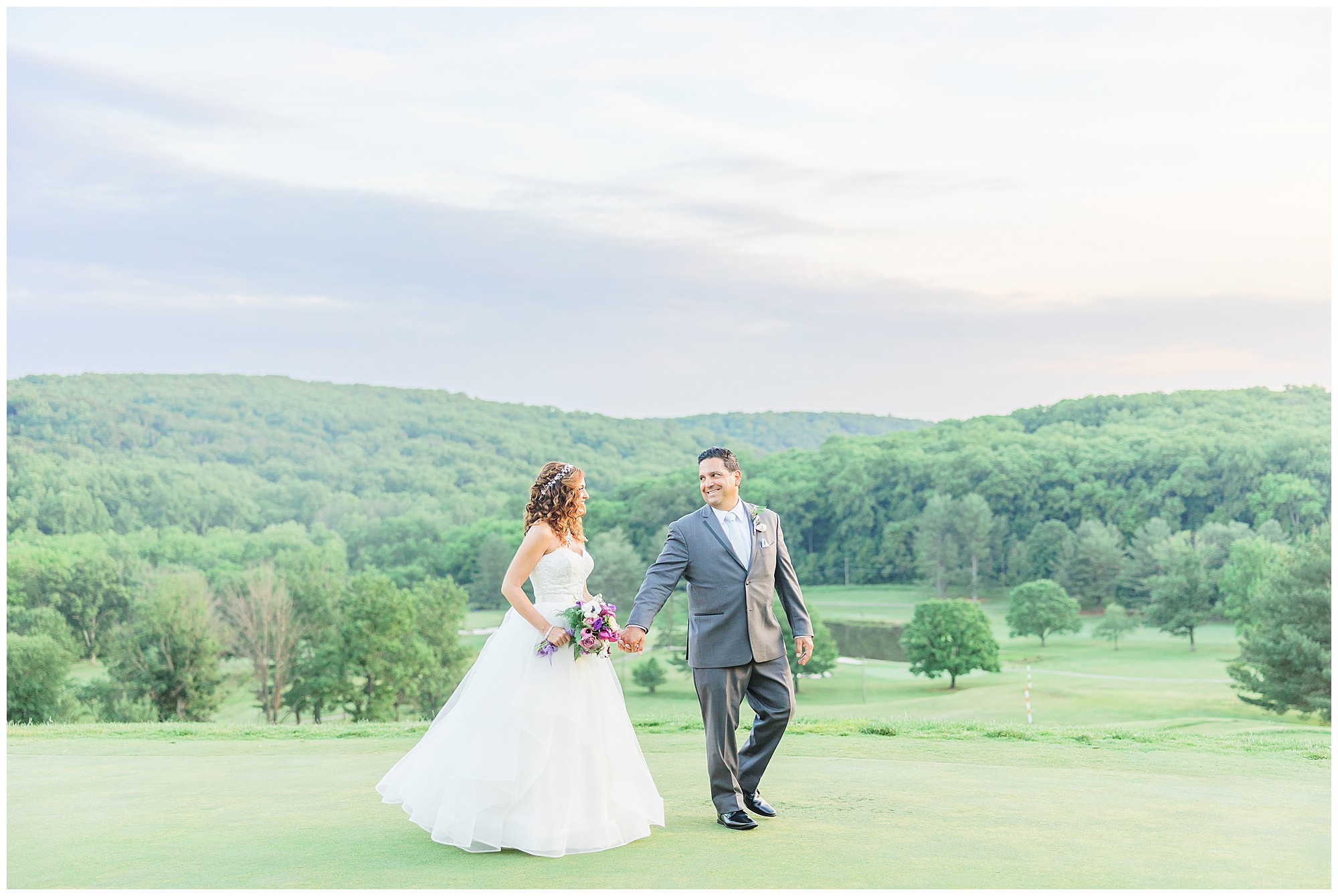 Hunt Valley Country Club Wedding Sunset