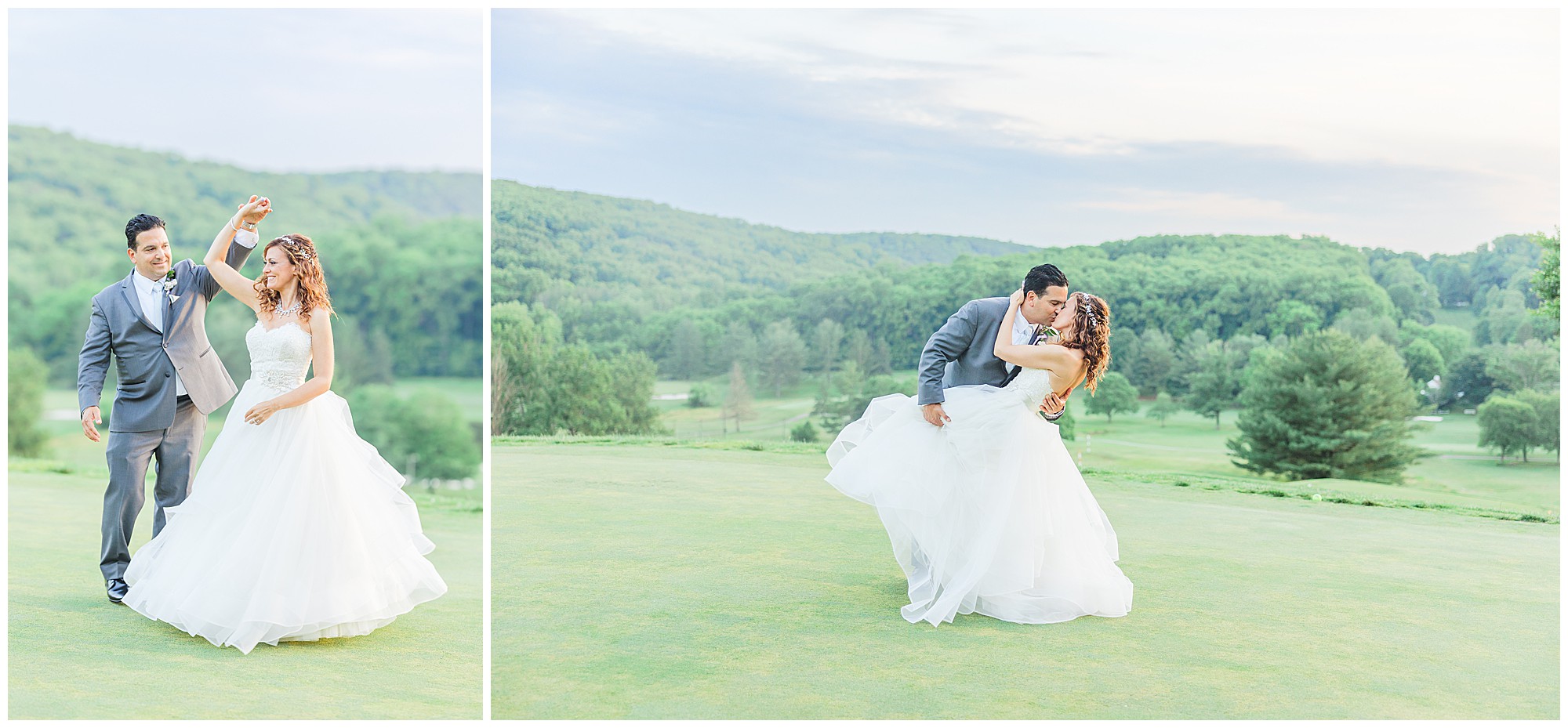 Hunt Valley Country Club Wedding Sunset Photos