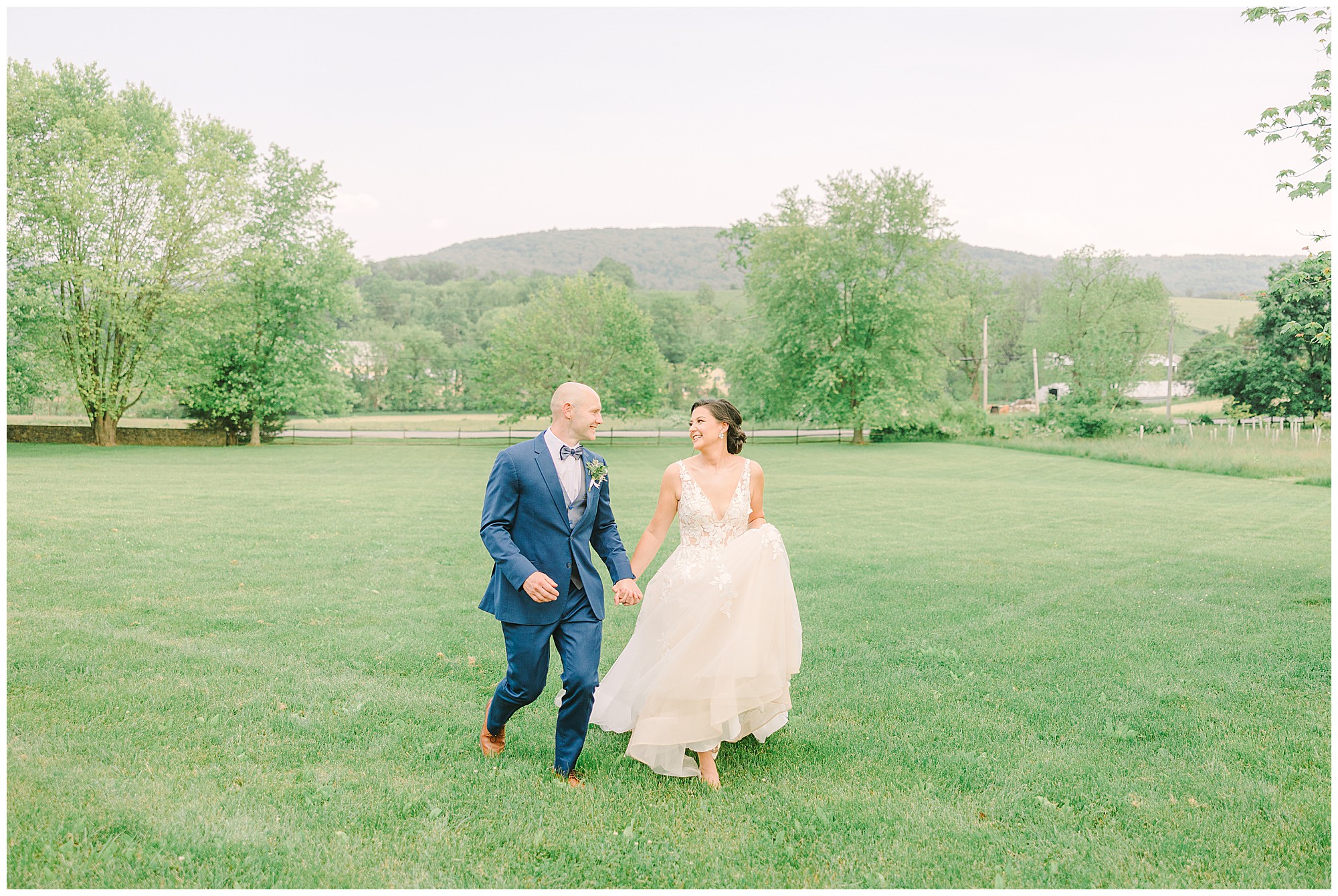 intimate wedding at zigbone farm retreat by chesapeake charm photography